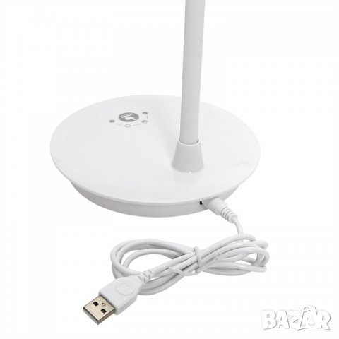 Гъвкава (Кръг) LED лампа за бюро с USB зареждане и тъч контрол, снимка 6 - Лед осветление - 33197788