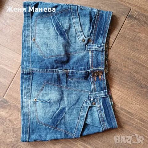 Дънкова пола , снимка 3 - Поли - 49749485