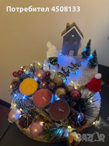 Коледни свещници , снимка 6 - Декорация за дома - 52527622