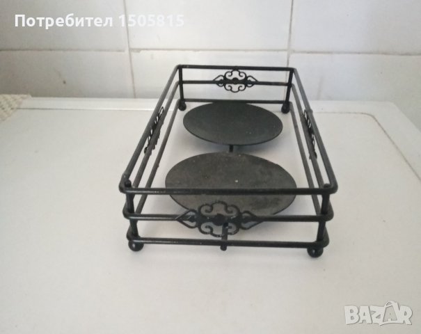 Красив свещник от ковано желязо, снимка 6 - Други - 37937348
