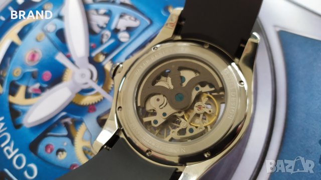 Мъжки масивен часовник CORUM BUBBLE 47mm Skeleton механичен клас 5А+, снимка 13 - Мъжки - 27246848