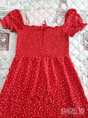 Рокля червена , снимка 2 - Рокли - 51194970