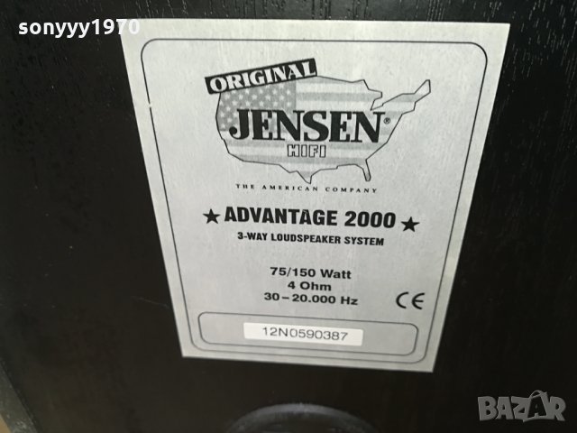 *jensen advantage 2000 3way-внос germany 2804211808, снимка 18 - Тонколони - 32711343