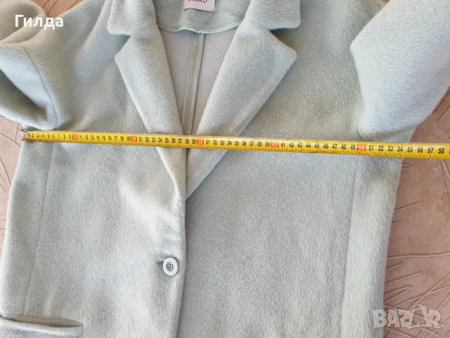 Pinko вълнено палто с алпака S налично, снимка 13 - Палта, манта - 47412541