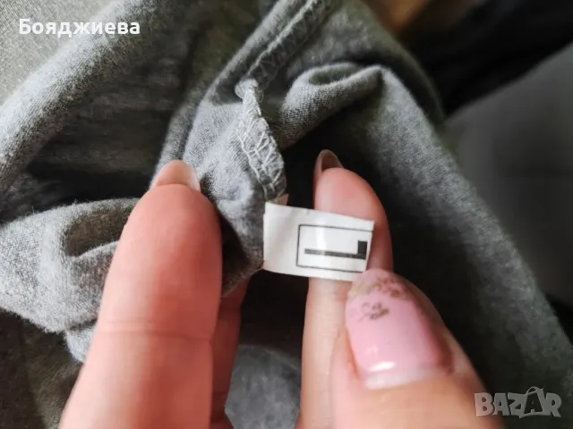 Сива блуза със звезда, снимка 4 - Тениски - 49324718