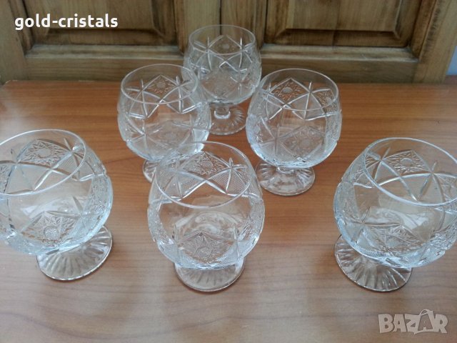 Кристални чаши, снимка 3 - Антикварни и старинни предмети - 33559045