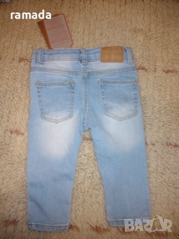 дънки Zara р 74, снимка 3 - Бебешки дънки - 28671081