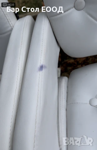 БЯЛ БАР СТОЛ VERSAY с фабрични дефекти и 24м Гаранция, снимка 6 - Столове - 50871702