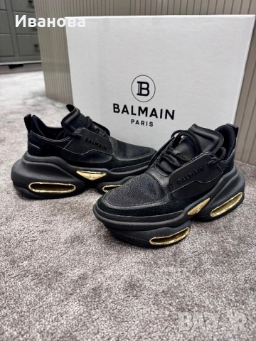 Оригинални BALMAIN B-BOLD маратонки, снимка 4 - Маратонки - 53086815