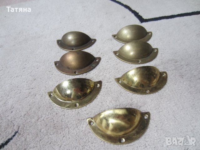 дръжки за мебели - състарен месинг  и керамика и н осачи за рафтове за, снимка 3 - Шкафове - 28891572