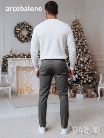 Мъжки тъмносиви чинос панталони, снимка 3 - Панталони - 52887568