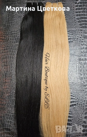 Естествена коса на цяла треса, снимка 2 - Аксесоари за коса - 53385728