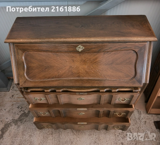 Дъбово писалище , снимка 3 - Шкафове - 52790981