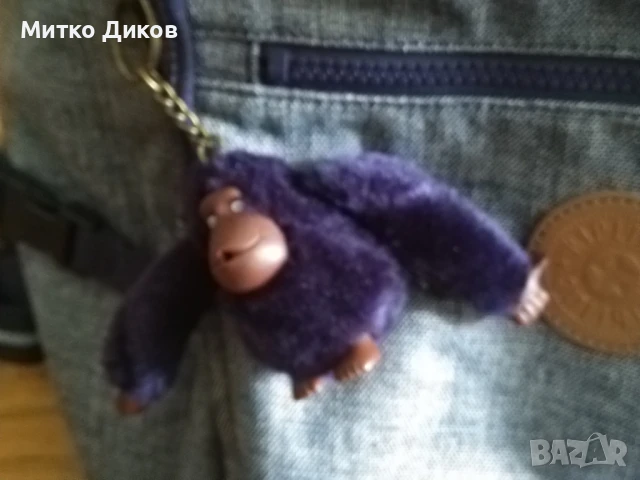 KIPLING SCHOOL BAG UPGRADE CRAFT NAVY C 46х30х21см маркова раница става лаптопс маймунка , снимка 4 - Раници - 50576340