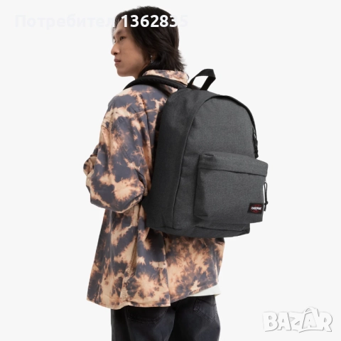 НОВА оригинална тъмно сива водоустойчива раница EASTPAK от Германия, снимка 6 - Раници - 52525477