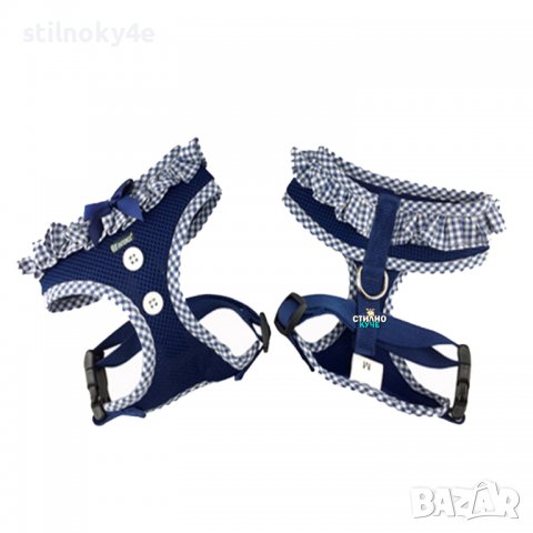 Широк нагръдник за куче в тъмно син цвят Кучешки мрежест нагръдник Кучешки нагръдници, снимка 1