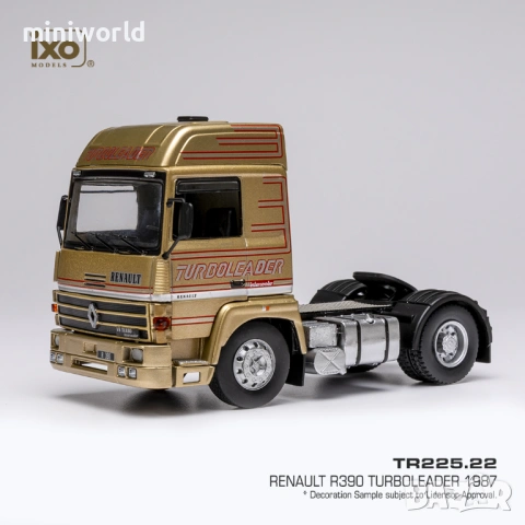 Renault R 390 Turboleader влекач 1987 - мащаб 1:43 на IXO моделът е нов в PVC дисплей-кейс