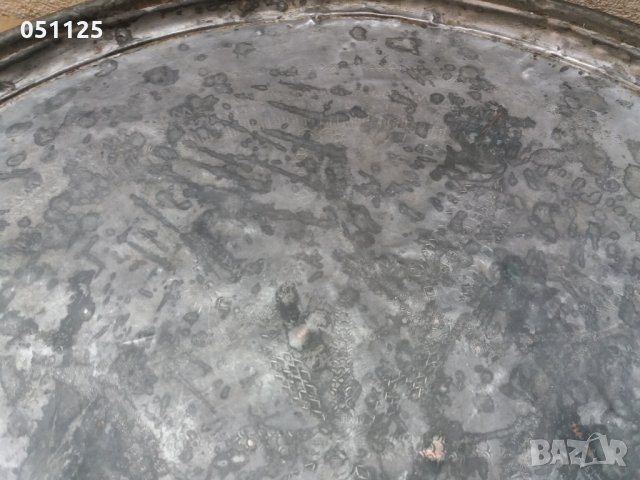 уникална османска кована орнаментирана синия, тепсия поднос , снимка 3 - Антикварни и старинни предмети - 35299162