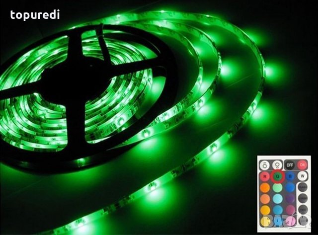 LED RGB цветна диодна лента 5м, снимка 5 - Лед осветление - 28078016