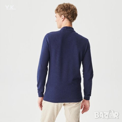 Оригинална мъжка блуза с яка Lacoste, снимка 5 - Блузи - 43361446