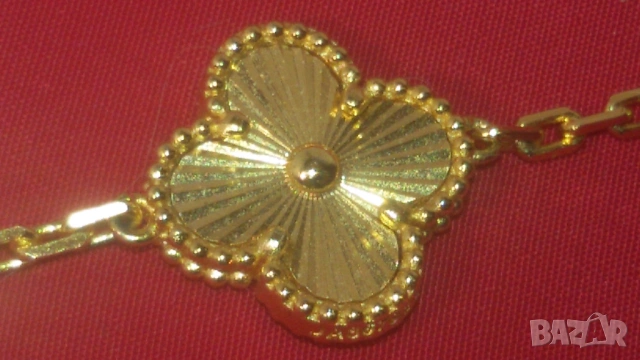 3 гривни с детелини стил Van Cleef с и без камъни, снимка 3 - Гривни - 53366768