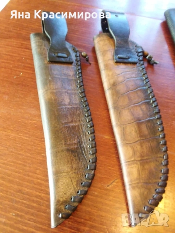 Кания от естествена кожа , снимка 8 - Ножове - 51564409