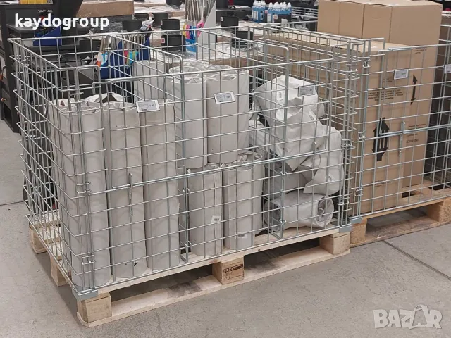 Промо! Телен кош / контейнер сгъваем за европалет Ф6 80x120xН85, снимка 2 - Друго търговско оборудване - 48663938