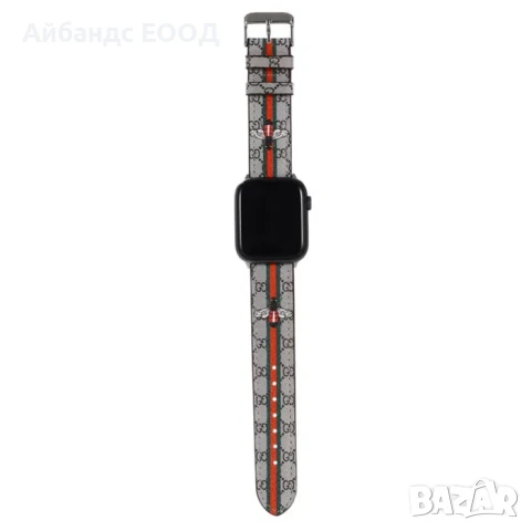 Каишкa от ЕКО кожа Gucci за Apple Watch ULTRA/SE/11/10/9/8/7/6/5, снимка 7 - Каишки за часовници - 51132994