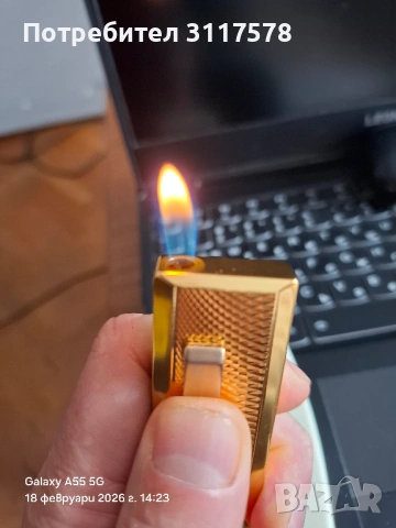 Brother Lite 20м Позлата Електронна Запалка 12v., снимка 3 - Антикварни и старинни предмети - 53569198