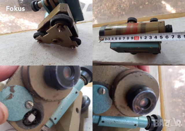 Стар военен уред бусола мерник нивелир, снимка 7 - Антикварни и старинни предмети - 51043275