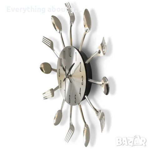 Стенен часовник за кухня вилици и лъжици, снимка 3 - Други - 32237923