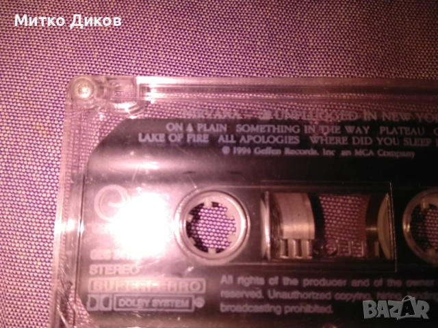 аудио касета на албума "MTV Unplugged in New York" на групата Нирвана. , снимка 8 - Аудио касети - 53237700
