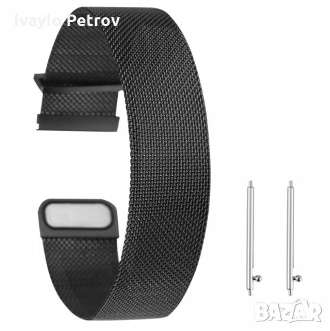 Магнитна Метална верижка / каишка, стил Milanese - 20 / 22 мм./HUAWEI / SAMSUNG , снимка 11 - Каишки за часовници - 32460947