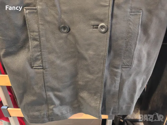 Дамско кожено манто, снимка 5 - Палта, манта - 48186578