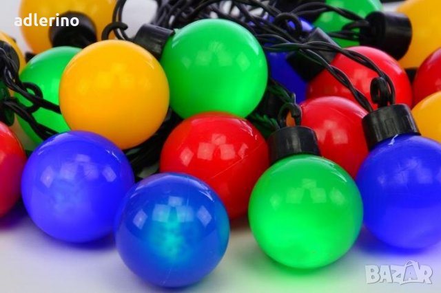 20 ЛЕД диода, парти лампички, парти осветление, домашна декорация - 5 цвята, с трафо , снимка 2 - Лед осветление - 34382017