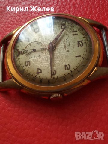 VENUS 19 RUBIS - ANTIMAGNETIC SWISS MADE Стар ПОЗЛАТЕН РЯДЪК Мех. МАРКОВ ВИНТИДЖ ЧАСОВНИК 29114, снимка 15 - Антикварни и старинни предмети - 37322833