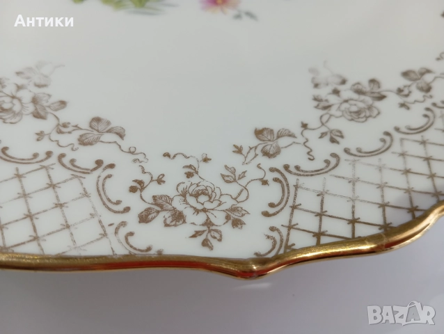 Порцеланова голяма баварска прекрасна чиния  , снимка 7 - Чинии - 52627601