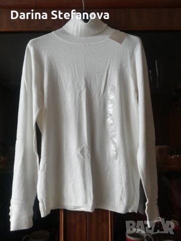 Нова бяла блуза, снимка 2 - Блузи с дълъг ръкав и пуловери - 27358564