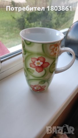 Franca Versari уникална порцеланова чаша за чай 500 мл, снимка 1 - Чаши - 42963691