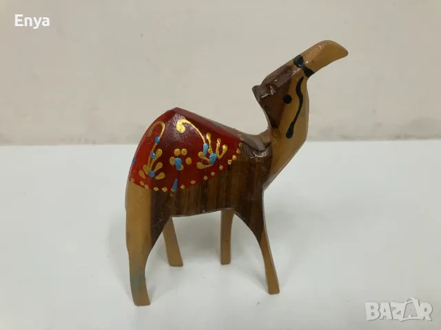 Статуетка на камила - дърворезба, снимка 4 - Статуетки - 49616474