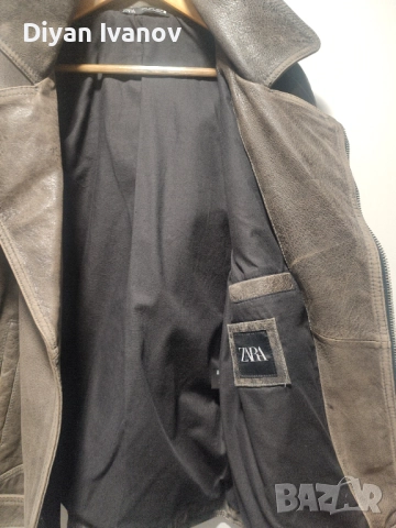 Мъжко кожено яке., снимка 2 - Якета - 52291960