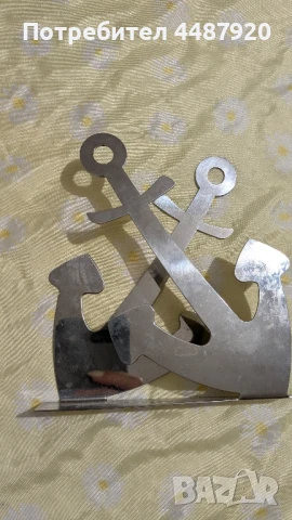 Красив салфетник от неръждаема стомана Котва, снимка 4 - Аксесоари за кухня - 50513861