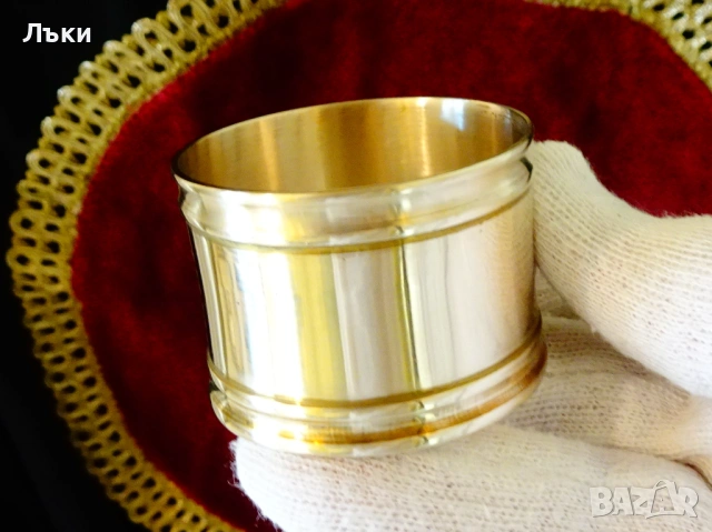 Бронзов салфетник,ринг,пръстен за салфетки. 