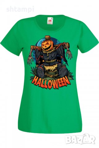 Дамска тениска Halloween 02,Halloween,Хелоуин,Празник,Забавление,Изненада,Обичаи,, снимка 7 - Тениски - 38144892