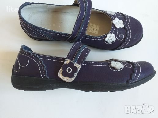 Кожени обувки за момиче (виолетови) Размер 37, снимка 3 - Детски обувки - 32741653
