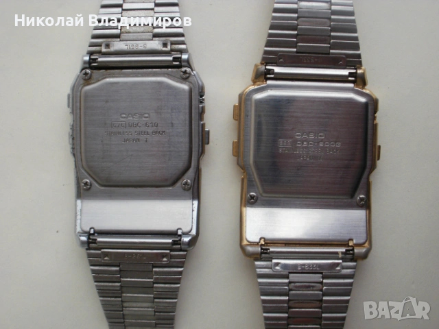Casio елка калкулатор мъжки стари 1980 г. ръчни часовници , снимка 5 - Мъжки - 53565517