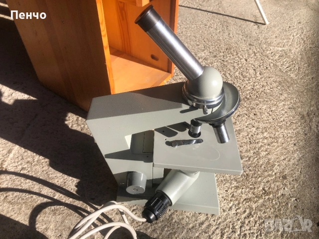стар професионален микроскоп "CARL ZEISS JENA" - Germany DDR, снимка 10 - Антикварни и старинни предмети - 44208367