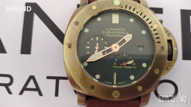 Panerai LUMINOR SUBMERSIBLE 1950 3days power reserve BRONZO клас 5A+, снимка 2 - Мъжки - 28234414