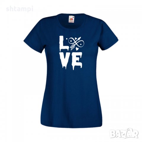 Дамска тениска Свети Валентин Love 1, снимка 5 - Тениски - 35647906