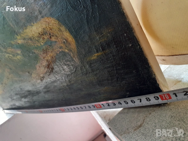 Стара картина масло на платно на Portaluppi, снимка 4 - Антикварни и старинни предмети - 53384056